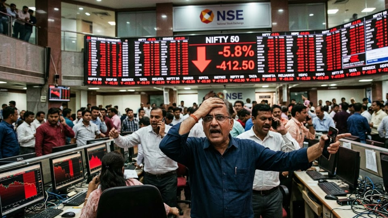 6 लाख कोटी रुपये पाण्यात, Share Market मध्ये विक्रीचा सपाटा थांबेना, गुंतवणूकदारांमध्ये भीतीचं वातावरण
