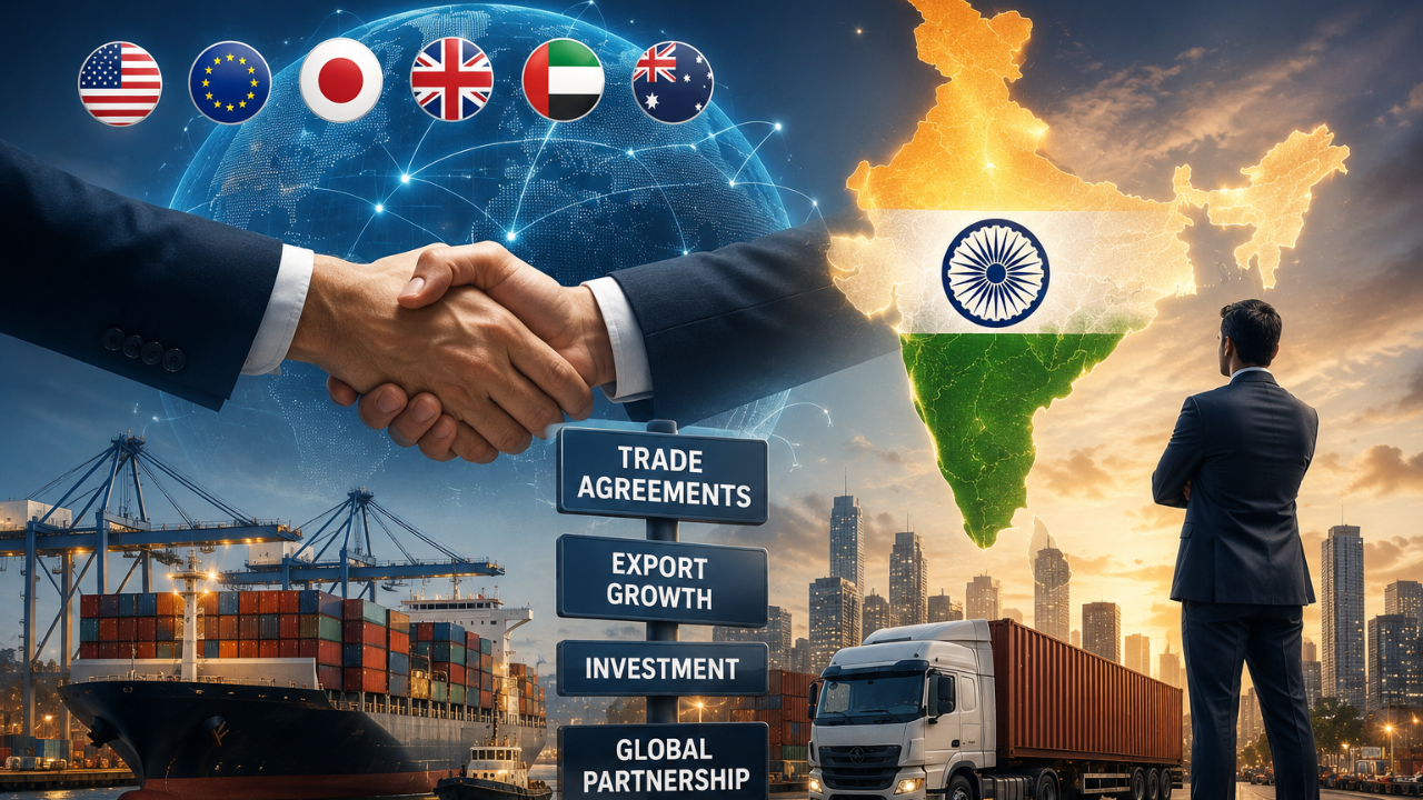 भारताला Global Trade Hub बनवण्याची मेगा तयारी! मोठ्या देशांसोबत होणार व्यापार करार, काय आहे महाप्लॅन?