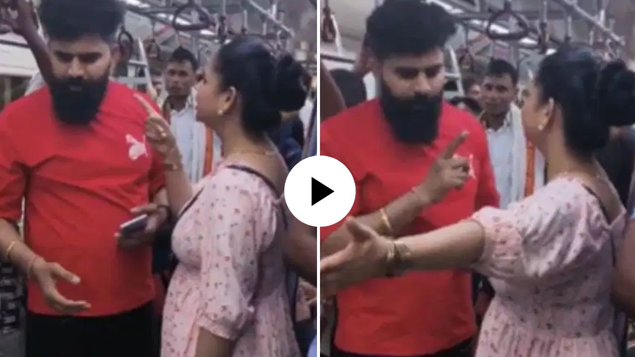 संतापजनक! मेट्रोत तरुणीला नको ते इशारे करत होता नराधाम; ताईनं असा धडा शिकवला की…; Video Viral