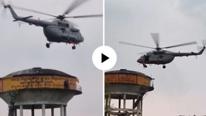रिलचा नाद बेतला जीवावर! उंच टाकीवर चढले अन् शिडीच तुटली; पाहा रेस्क्यू ऑपरेशनचा थरारक VIDEO