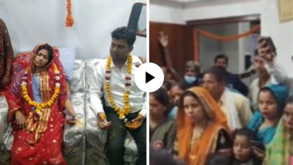 खऱ्या आयुष्यात घडून आला चित्रपटाचा सीन! मेहंदीच्या रात्री आगीत जळाली नवरी, वराने रुग्णालयात बांधली लग्नगाठ; Video Viral