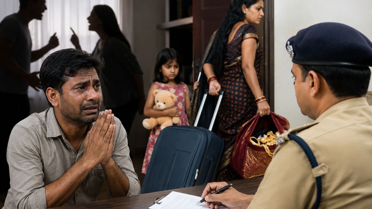 “मला माझ्या पत्नीपासून वाचवा”, पिडित पतीची पोलीसांकडे विनवणी; बाॅयफ्रेंडला घरात न घेतल्याने बायको मुलांना घेऊन फरार