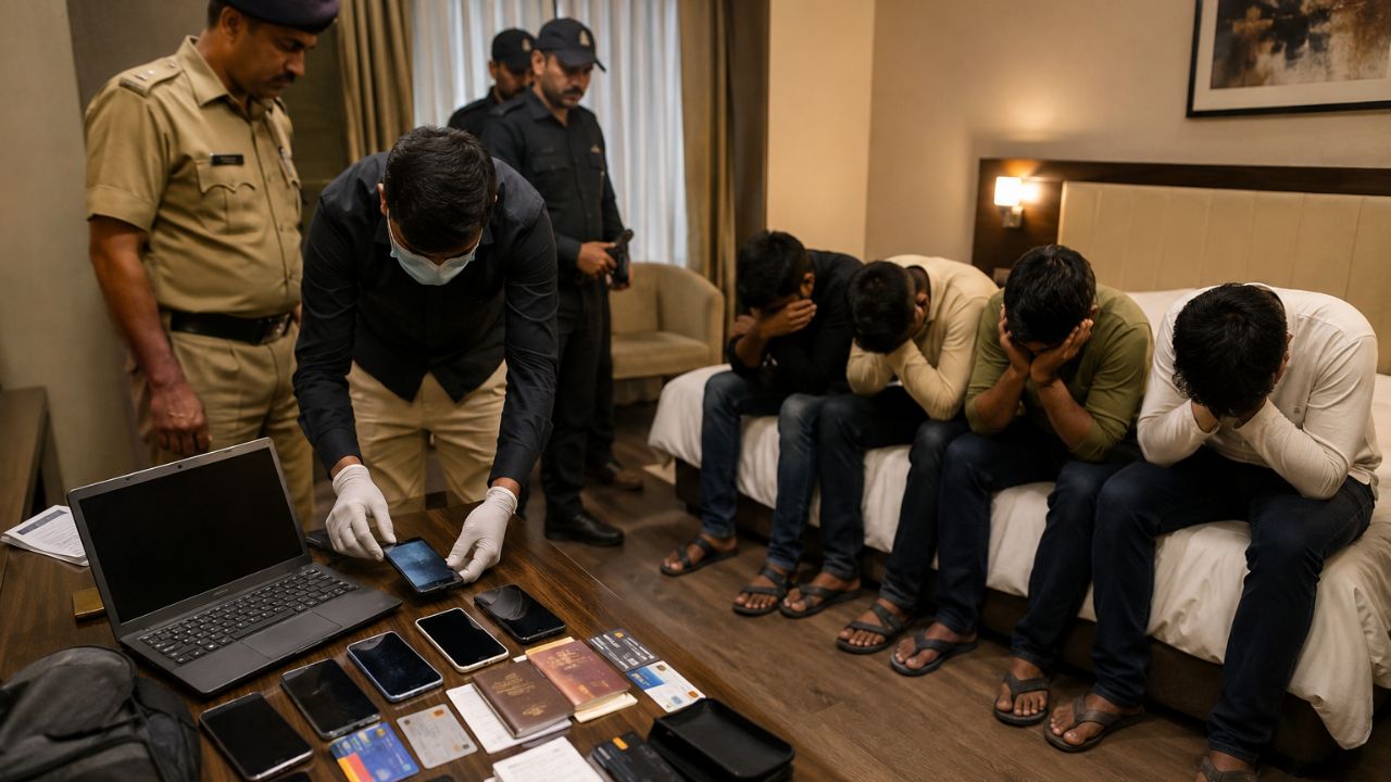 भारतात पाकिस्तानी सायबर नेटवर्कचा पर्दाफाश; ग्वाल्हेरमधून ४ एजंटना घेतलं ताब्यात