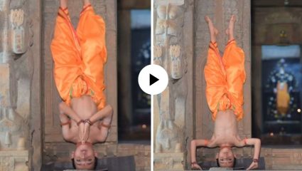 भक्ती आणि योगाचा अनोखा संगम! 8 वर्षांच्या मुलाने शीर्षासन करत गायले तांडव स्तोत्र, गिनिज वर्ल्ड बुकमध्ये झाली नोंद; Video Viral  