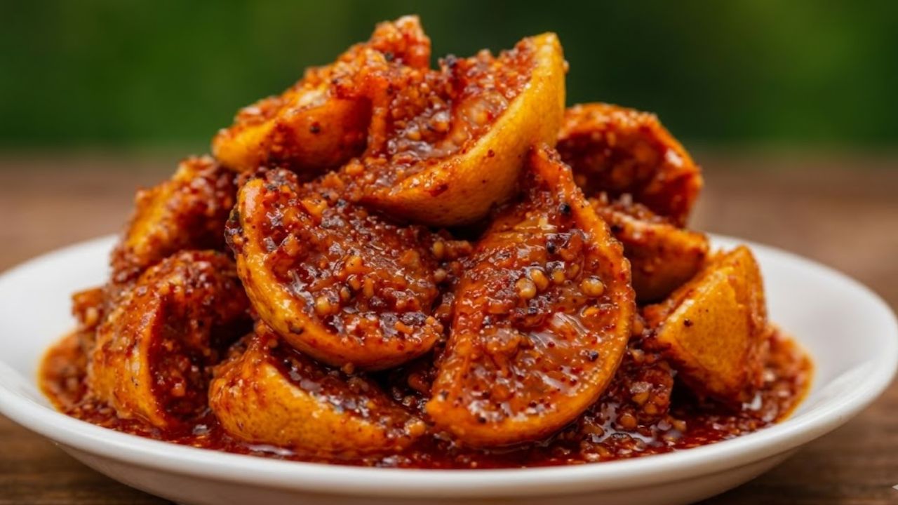 Recipe : लिंबाच्या सालीला फेकू नका, घरीच बनवा मसालेदार आणि चटकदार चवीच लोणचं, काही मिनिटांची रेसिपी