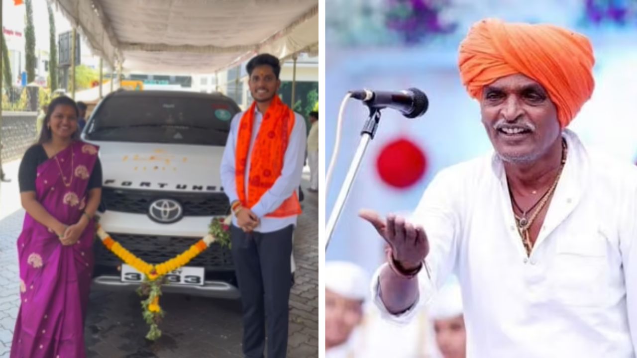 लाखोंची गाडी, VIP नंबर.. इंदोरीकर महाराजांच्या जावयाने आणि मुलीने घेतली लाखोंची कार; सोशल मिडियावर Video Viral