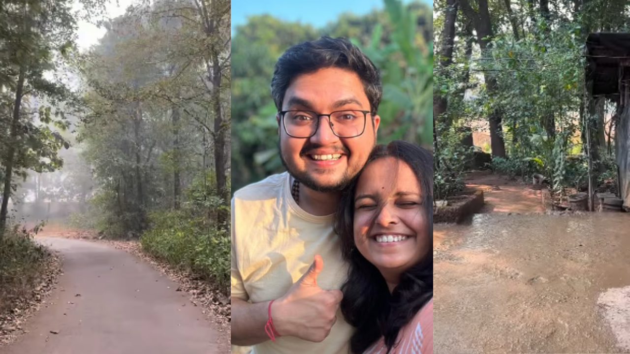 कोकण म्हणजे स्वर्गच!… कौलारु घर,रानमेवा दिवसाची सुरुवात… मुग्धा वैशंपायनचं मनाला भुरळ घालणारं गावचं घर