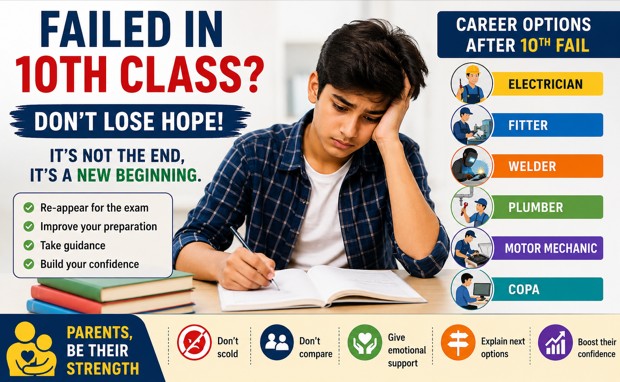 SSC Result 2026 : दहावी नापास झाल्यावर काय करावे? जाणून घ्या पुढील करिअर पर्याय आणि पालकांनी घ्यायची काळजी !