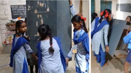 चिपळूणमध्ये धक्कादायक प्रकार! शाळेच्या पहिल्याच दिवशी स्वागताऐवजी कष्ट; विद्यार्थिनींना उचलावी लागली लोखंडी कपाटे