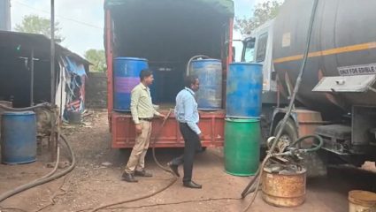 ठाण्यात अवैध ‘मिक्स हायड्रोकार्बन ऑईल’ साठ्यावर धाड; 1.20 कोटींचा मुद्देमाल जप्त