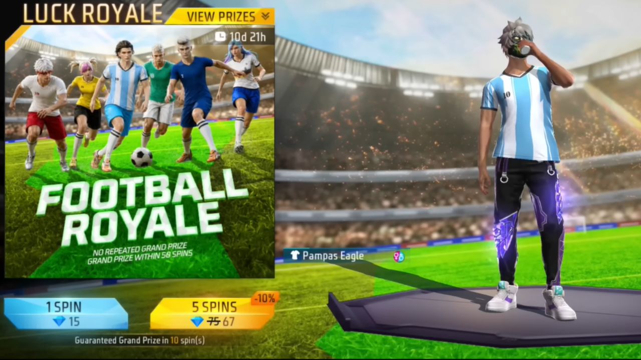 Free Fire Max: गेममध्ये झाली Football Royal ईव्हेंटची दमदार एंट्री! पॅम्पास ईगल अन् बुलफायटरसह मिळणार हे रिवॉर्ड्स
