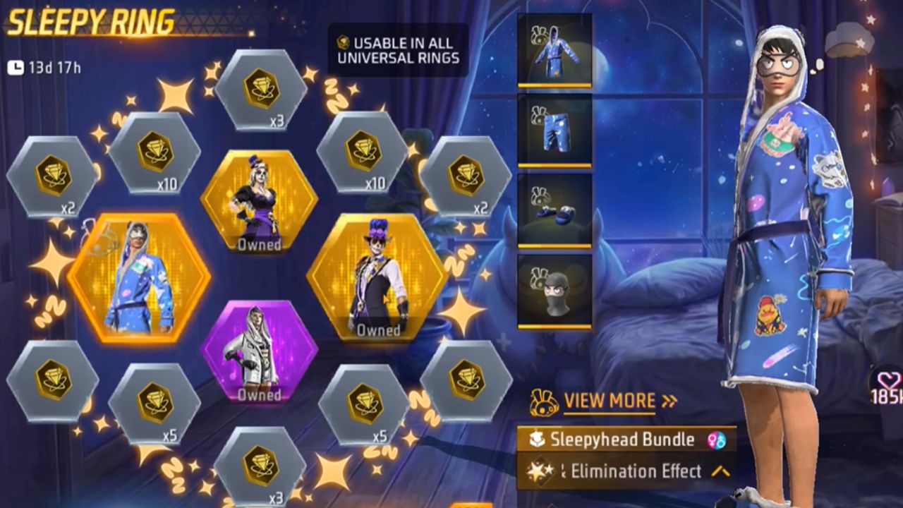 Free Fire Max: गेममध्ये सुरु झाला Sleepy Ring ईव्हेंट! स्लीपीहेड बंडलसह प्लेअर्सना मिळणार हे आकर्षक रिवॉर्ड्स