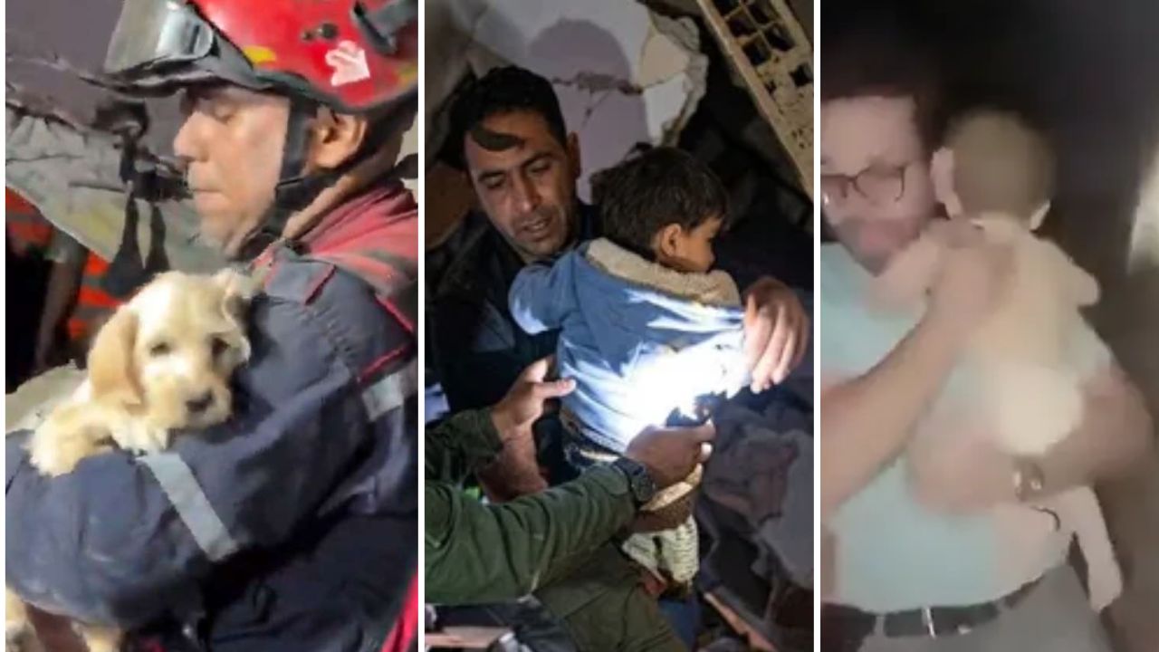 Venezuela Earthquake : विनाशकारी भूकंपानंतर थरारक रेस्क्यू; नवजात बालकांसह श्वानालाही मिळाले जीवनदान, VIDEO