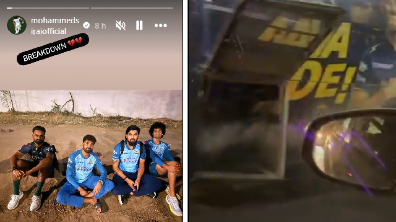 IPL Final: एकीकडे हार तर दुसरीकडे आग! GT च्या बसचा आगीचा व्हिडिओ व्हायरल, रस्त्यावर 1 तास बसले खेळाडू; चाहत्यांचा घेराव