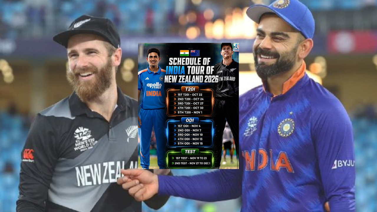 Team India: 5 T20, 5 वनडे आणि 2 टेस्ट, 6 वर्षानंतर न्यूझीलंड दौऱ्यावर जाणार भारतीय टीम, सर्वात मोठ्या दोऱ्याची घोषणा