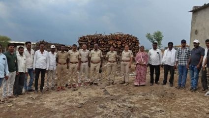 Solapur News: तांबेवाडी तांड्यावर छापा टाकत ३५ टन अवैध लाकूड जप्त; १२ हून अधिक शेतकऱ्यांवर गुन्हे दाखल