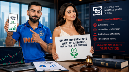 क्रिकेटर्स आणि बॉलिवूड स्टार्स आता करणार Mutual Fund च्या जाहिराती! पण ‘या’ गोष्टी केल्यास SEBI कडून होणार कारवाई!