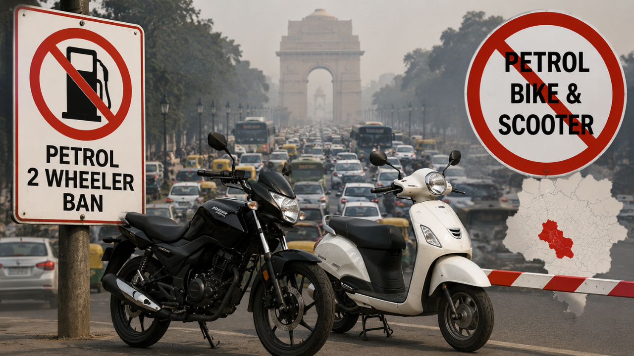 Petrol 2 Wheeler Ban : दिल्लीत पेट्रोल बाईक आणि स्कूटर बॅन; किती लोकांना बदलावं लागेल आपलं वाहन?
