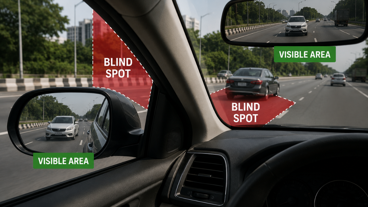 Driving करताना सर्वात मोठा धोका! तुम्हाला तुमच्या कारचा ‘Blind Spot’ माहीत आहे का?