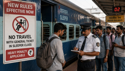 Railways New Rule: आता खैर नाही… जनरल तिकीट घेऊन स्लीपर क्लासमध्ये चढताय; नव्या नियमामुळे बसेल मोठा दणका