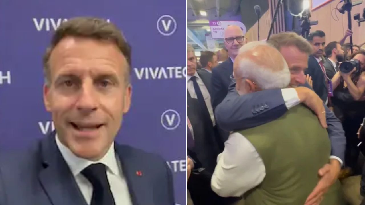 ‘France Loves You’: फ्रान्स भेटीनंतर मॅक्रॉन यांचा PM मोदींसाठी हिंदीत संदेश; मिठी मारत घेतला निरोप, मैत्रीचा खास क्षण व्हायरल