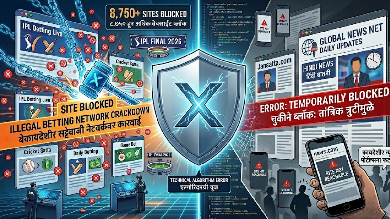 सट्टेबाजांवर नेम धरला पण गोळी न्यूज पोर्टल्सना! 8750 वेबसाईट्सवर Cyber हातोडा, प्रकरण काय?