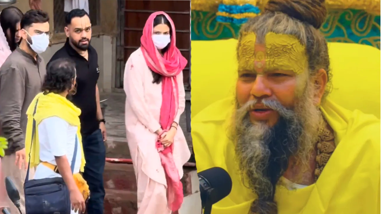 Virat Anushka Visit Premanand Maharaj यांच्या दर्शनाला! RCB च्या विजयानंतर Video Viral