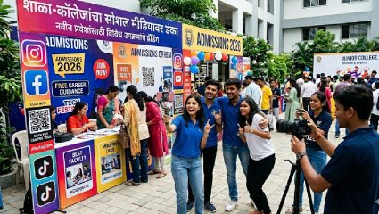 प्रवेश वाढवण्यासाठी शिक्षण संस्था ‘हायटेक’; शाळा-कॉलेजांकडून सोशल मिडियावर जोरदार ब्रँडिंग