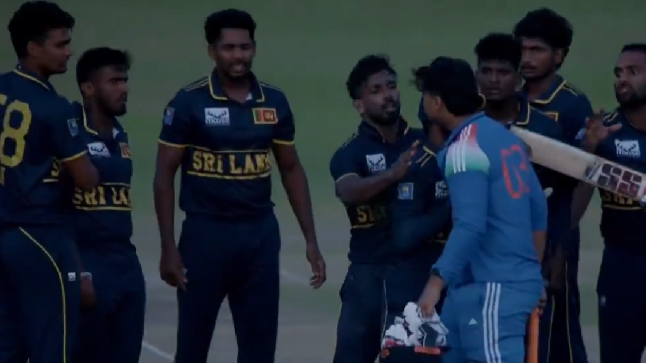 Vaibhav Sooryvanshi Fight: नुसता राडाच! पराभव होताच श्रीलंकेने डिवचले; वैभव सूर्यवंशी भिडला, पहा Video