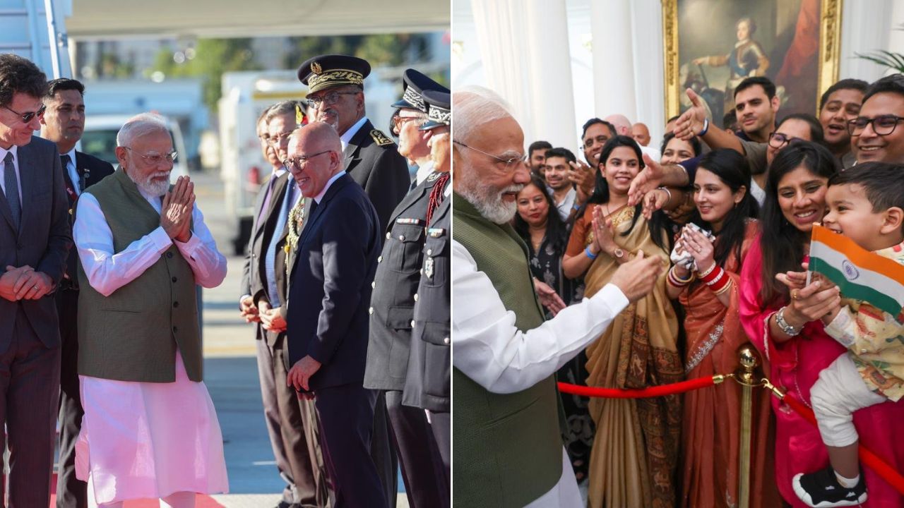 PM Modi G7 Summit : G7 शिखर परिषदेसाठी पंतप्रधान मोदी फ्रान्समध्ये दाखल; भारतीय समुदायाकडून जोरदार स्वागत