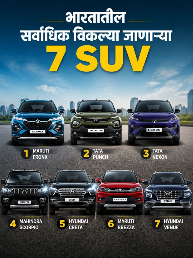 सर्वाधिक विकल्या जाणाऱ्या SUV; तुमची फेव्हरेट कोणती?
