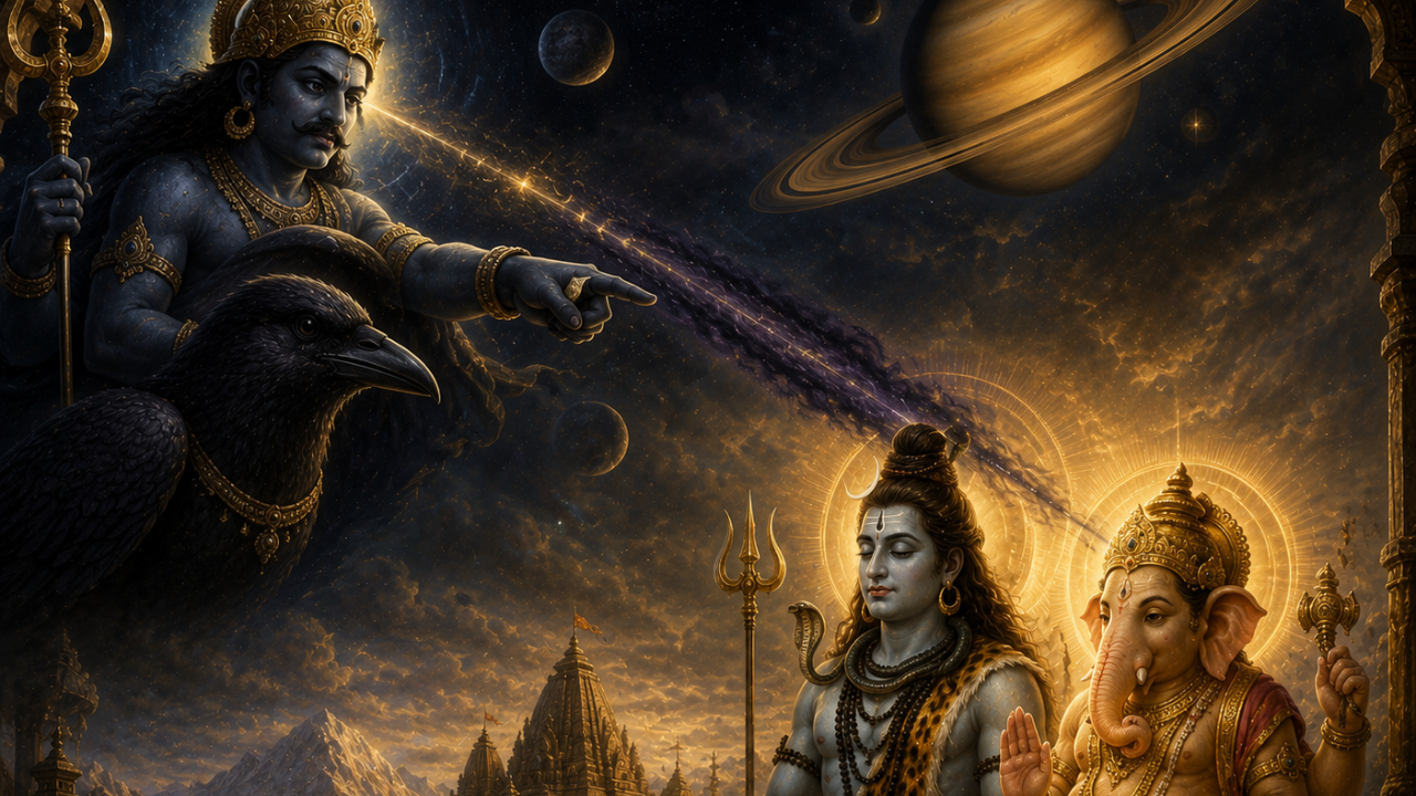 Shani Vakra Drushti: भगवान शंकर आणि गणपती बाप्पादेखील ठरले शनिच्या वक्रदृष्टीचे सावज, काय आहे कथा