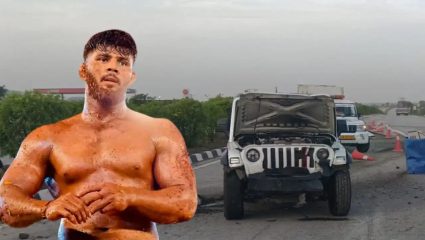 Sikandar Shaikh: प्रसिद्ध पैलवान सिकंदर शेखच्या ‘थार’चा भीषण अपघात; हायवेवरील डिव्हायडरला दिली धडक, वाहनाचे मोठे नुकसान