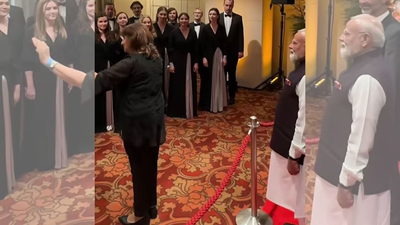 PM मोदींच्या स्वागतासाठी स्लोव्हाकियात एकसुरात घुमलं वंदे मातरम् ; जिंकली भारतीयांची मने, Video Viral
