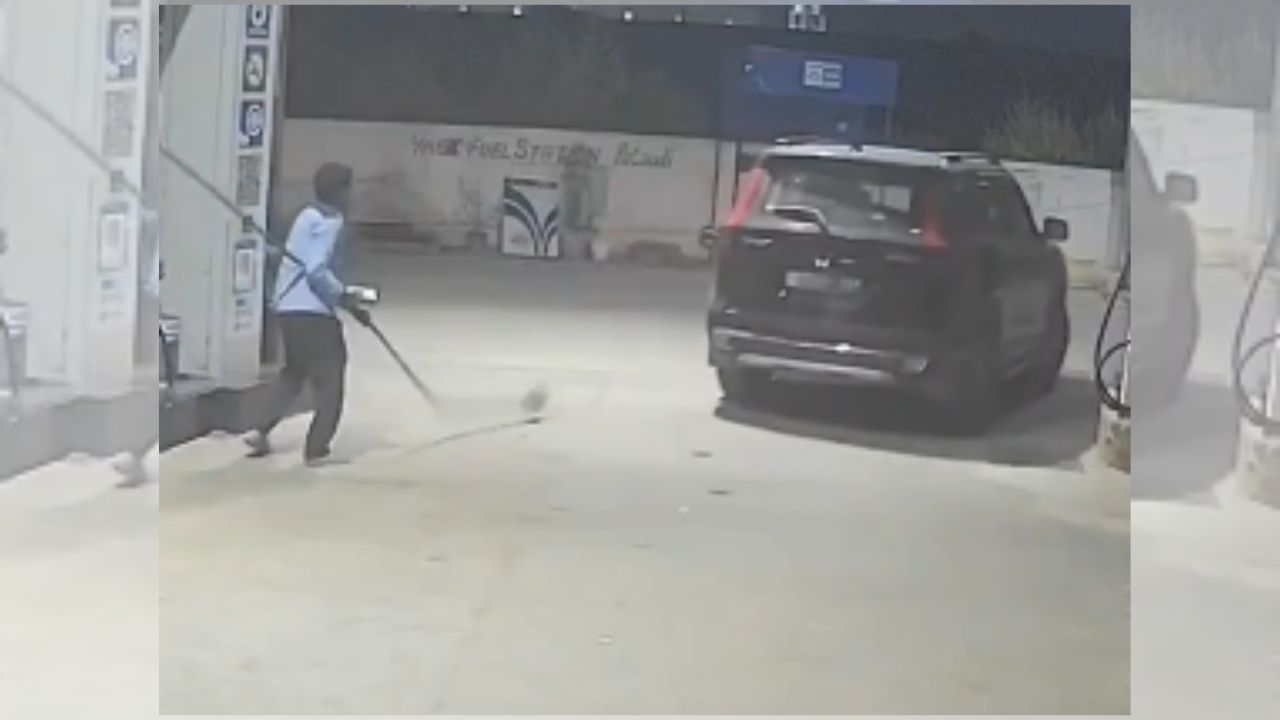 संतापजनक! ६ हजारांचं डिझेल भरुन स्कॉर्पिओ चालक पैसे न देता फरार; CCTV VIDEO व्हायरल