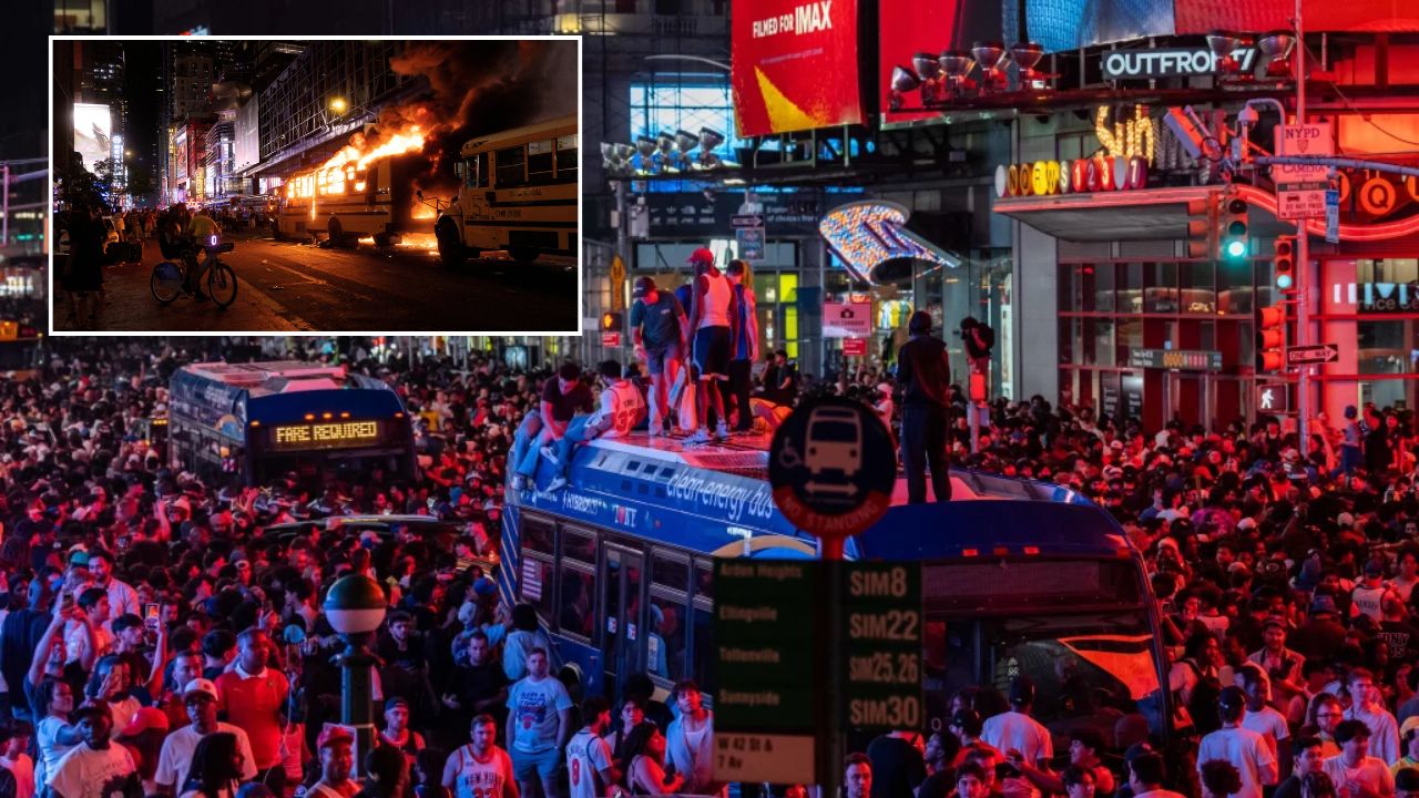 Times Square Firing: पर्यटकांची पळापळ अन् किंकाळ्या! टाईम्स स्क्वेअर गोळीबाराने हादरली अमेरिका; थरारक VIDEO आला समोर