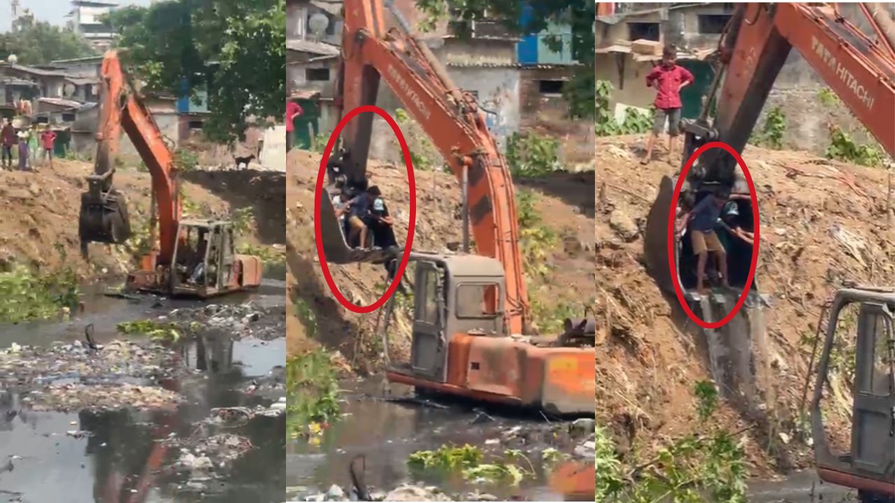 बालसुरक्षेला तिलांजली? उल्हासनगरमध्ये धक्कादायक प्रकार! नालेसफाईसाठी अल्पवयीन मुलांचा जीव धोक्यात