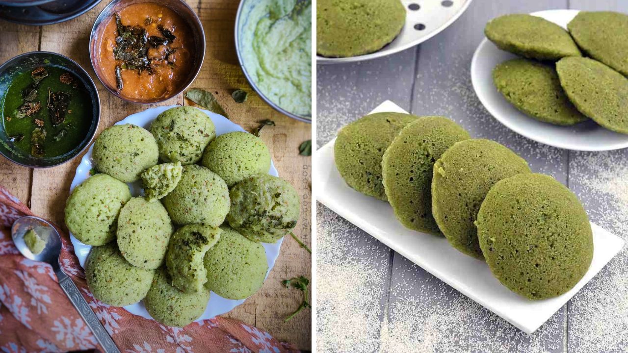 सकाळच्या नाश्त्यासाठी पौष्टिक पर्याय! मुगडाळ आणि पालकचा वापर करून बनवा हेल्दी हिरवी इडली, खोबऱ्याच्या चटणीसोबत लागेल चविष्ट