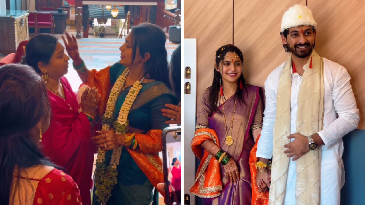 लेक चालली सासरला! BMW गाडीतून अनुष्काचे पुण्यात जंगी स्वागत, पती निखिलसह आलिशान घरात केला गृहप्रवेश