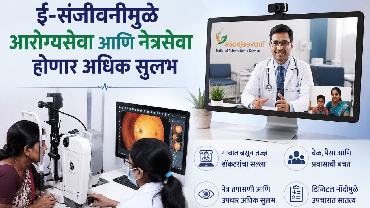 ई-संजीवनीमुळे आरोग्यसेवा आणि नेत्रसेवा होणार अधिक सुलभ! ग्रामीण भागातील रुग्णांना मिळणार तज्ज्ञ डॉक्टरांचा सल्ला