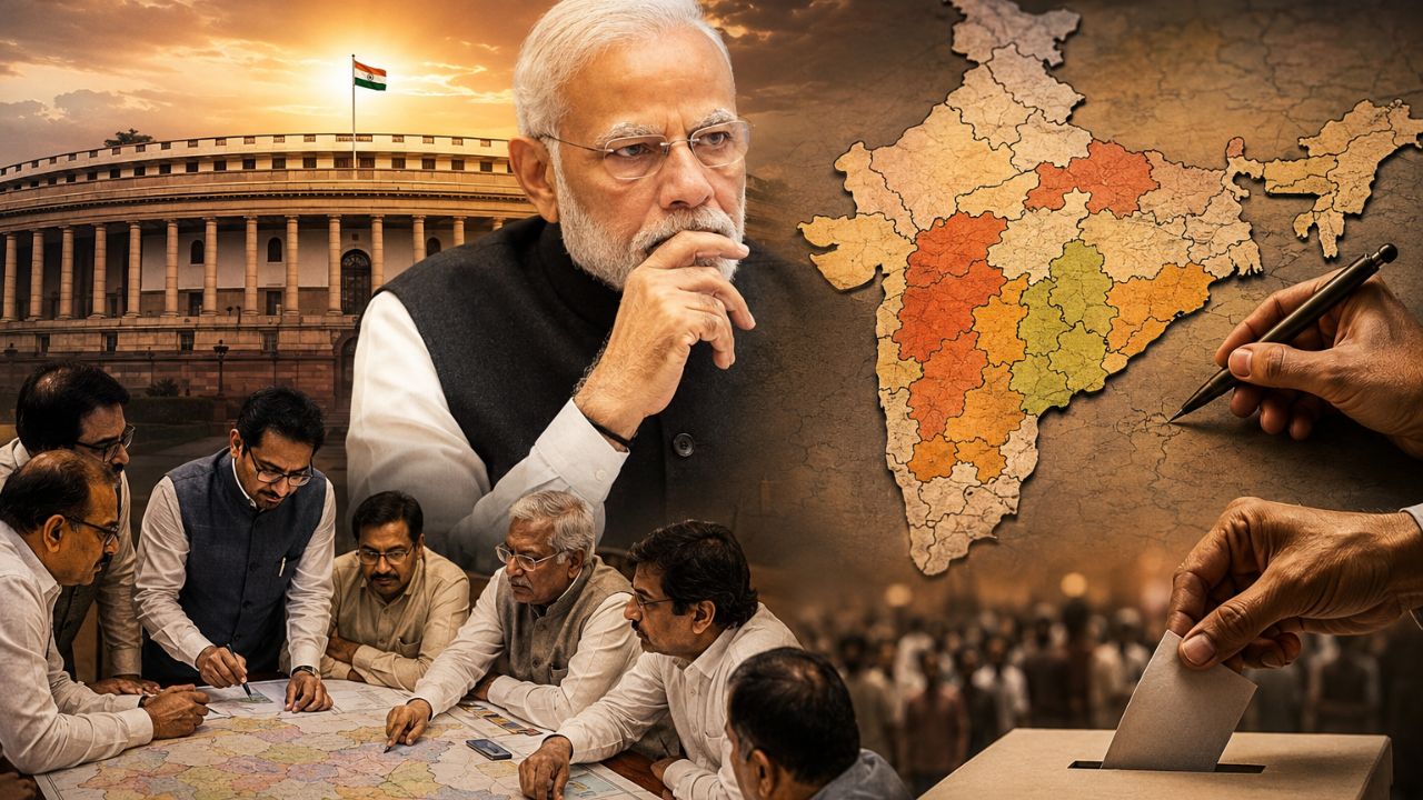 Delimitation Plan: २०२९ च्या निवडणुकीत गेमचेंजर ठरणार? मोदी सरकारचा ‘हा’ मास्टरप्लॅन तयार; देशाचा राजकीय नकाशा बदलणार!