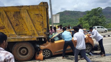 Kashedi Ghat Accident: कशेडी घाटात भीषण अपघात! डंपरमध्ये कार घुसल्याने कल्याणच्या तरुणाचा मृत्यू, आई गंभीर जखमी