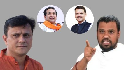 ‘देवेंद्र फडणवीस राम तर नितेश राणे हनुमान’; जैन मुनी निलेशचंद्र यांचा संदीप देशपांडेंवर पलटवार