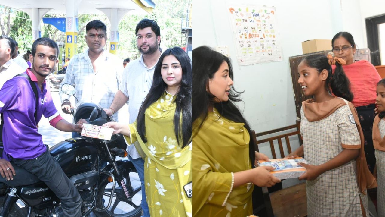मुंबई युवक काँग्रेसकडून राहुल गांधी यांच्या वाढदिवसानिमित्त विद्यार्थ्यांना शैक्षणिक साहित्य व गिग वर्कर्सना पेट्रोलचे वाटप