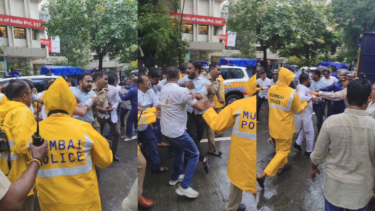 TET पेपरफुटीवर काँग्रेस आक्रमक; सलग तिसऱ्या दिवशी विधानभवनाबाहेर आंदोलन, दादा भुसे यांच्या राजीनाम्याची मागणी