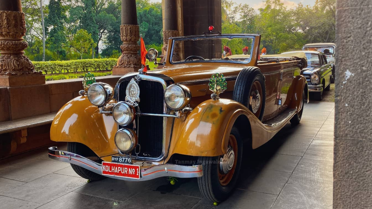 कोल्हापूरच्या राजघराण्याची ही मेबॅक कार; भारतातील सर्वात दुर्मिळ विंटेज वाहनांपैकी एक