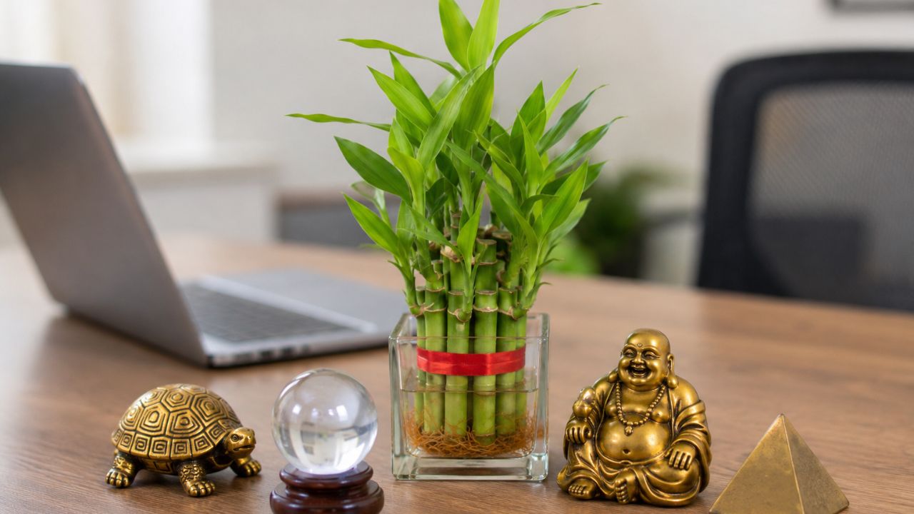 Vastu Tips: ऑफिस टेबलवर बांबू प्लांटसोबत ठेवा या गोष्टी, काय सांगते वास्तुशास्त्र जाणून घ्या