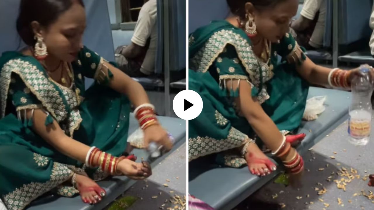 लाज कशी वाटत नाही? ट्रेनमध्ये सीटखाली फेकला कचरा फेकून तिथेच धुतला हात; महिलेचा संतापजनक प्रताप पाहून नेटकरी संतप्त, VIDEO VIRAL