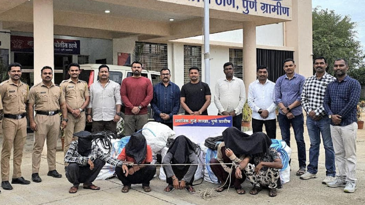 कृषी पंपांच्या केबल चोरणारी आंतरराज्य टोळी जेरबंद, 150 शेतकऱ्यांच्या केबल वायर जप्त; तब्बल…