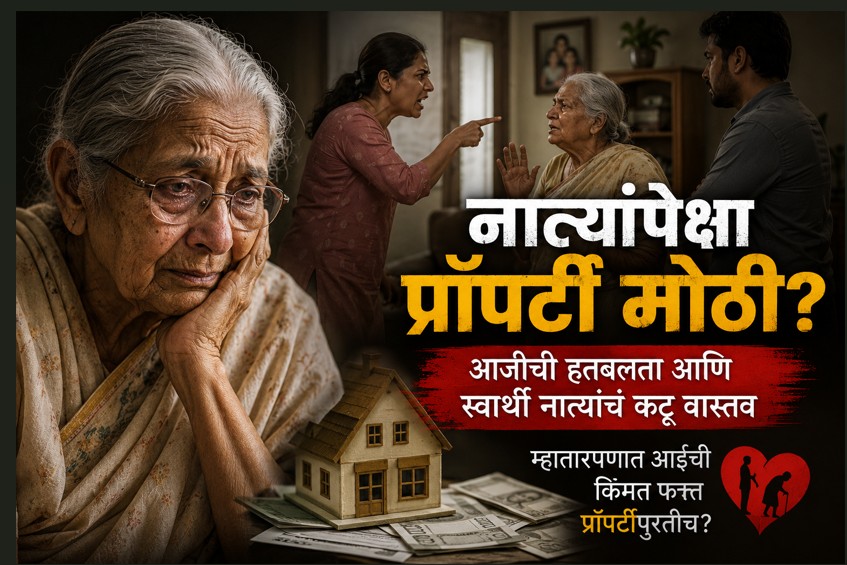 आजीच्या डोळ्यातलं पाणी आणि मुलींचा स्वार्थ; आईच्या मायेपुढे प्रॉपर्टी मोठी ठरली !